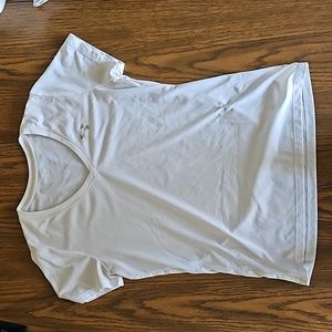 White Under Armour V-neck T-shirt